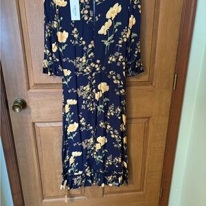 Women’s Reformation Hansel Floral Navy Dress, NWT Size 8